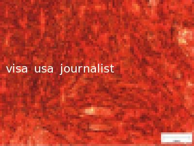 visa usa journalist