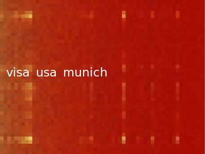 visa usa munich