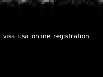 visa usa online registration