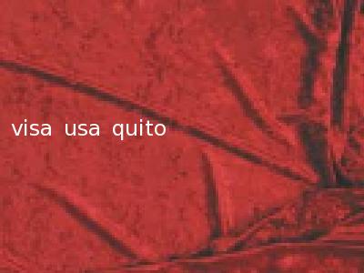 visa usa quito