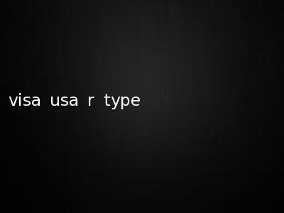visa usa r type