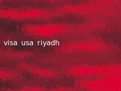 visa usa riyadh