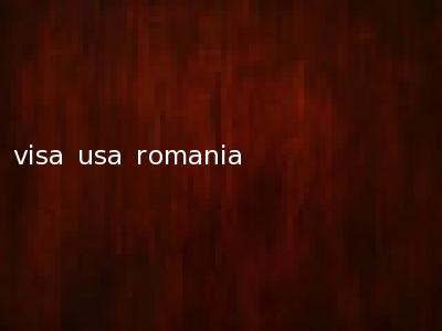 visa usa romania