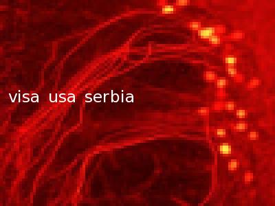 visa usa serbia
