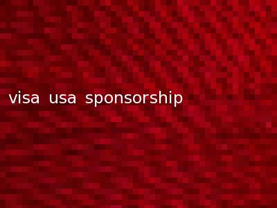 visa usa sponsorship