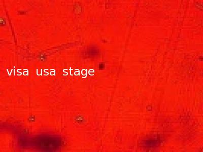 visa usa stage