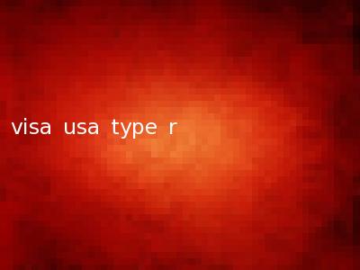 visa usa type r