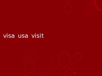 visa usa visit