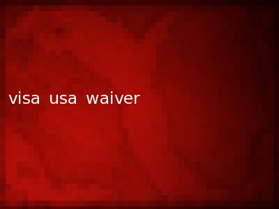 visa usa waiver