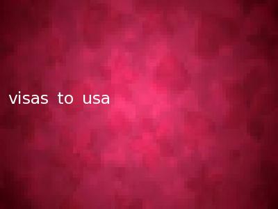 visas to usa