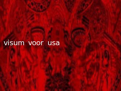 visum voor usa