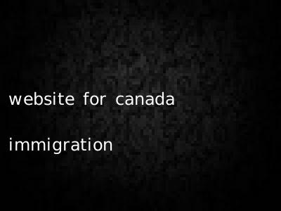 website for canada immigration