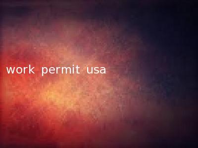 work permit usa